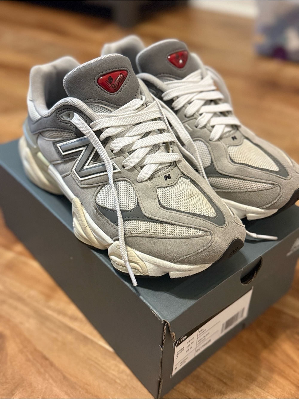 New Balance Men’s Grey 9060 Athletic Sneakers